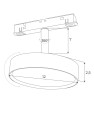 Reflektor magnetyczny system ZIGBEE 11,5W 855LM 2700/5000K - M0014Z Maxlight