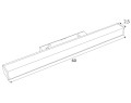Lampa magnetyczna liniowa system DALI 18W 1126LM 3000K - M0002D Maxlight