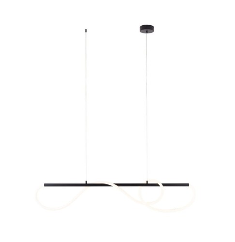 Lampa wisząca czarna pozioma nowoczesny LED 30W barwa ciepła LAGUNA P0512 MAXLIGHT