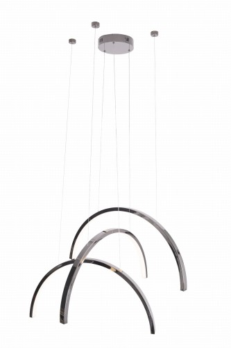 Lampa wisząca z trzema LEDowymi łukami 63W barwa ciepła do salonu TRIO P0508 MAXLIGHT