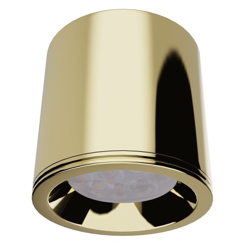 Złota lampa sufitowa spot natynkowy 1xGU10 IP65 do łazienki FORM C0217 MAXLIGHT