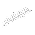 Złoty kinkiet nad lustro do łazienki IP44 45cm LED 12W FLINK W0318 MAXLIGHT
