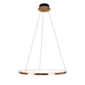 Lampa wisząca ze złotym ringiem LED 23W Ø 70cm do salonu QUEEN TOLLAMWIS-04863 MAXLIGHT