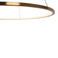 Lampa wisząca ze złotym ringiem LED 19W Ø 50cm do salonu QUEEN P0493 MAXLIGHT