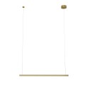 Złota lampa wisząca liniowa LED 12W ściemnialna nad stół, blat TRIO P0475D MAXLIGHT
