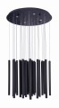 Wielopunktowa lampa wisząca czarna z rurkami tubkami LED ORGANIC P0419D MAXLIGHT