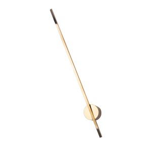 Złoty kinkiet podłużny cienki LED IP44 regulowany 79cm do salonu SPIDER W0297 MAXLIGHT