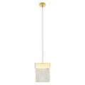 Dekoracyjna, złota lampa wisząca ze szklanym kloszem 1x4,5W VETRO P0428D MAXLIGHT