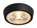 Okrągła lampa sufitowa 12W LED czarna 12,8cm do salonu IP65 CHARON C0208 MAXLIGHT