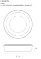 Okrągła lampa sufitowa 12W LED czarna 12,8cm do salonu IP65 CHARON C0208 MAXLIGHT