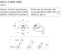 Maxlight Bellatrix  H0116 Oprawa Wpustowa Side Czarna - Bez Modułu Świetlnego Led H0112