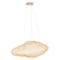 Deisignerska lampa wisząca w złotym odcieniu do salonu LED STARDUST P0432 MAXLIGHT