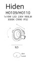 Maxlight Hiden H0110 Oprawa Podtynkowa Czarna IP32