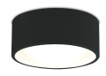 Czarna, minimalistyczna lampa sufitowa 10cm IP44 8W LED 3000K KODAK C0203 MAXLIGHT