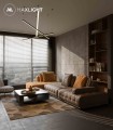 Lampa wisząca czarna z trzema liniowymi kloszami 3x12W TRIO LED P0311D MAXLIGHT