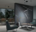 Lampa wisząca czarna z trzema liniowymi kloszami 3x12W TRIO LED P0311D MAXLIGHT