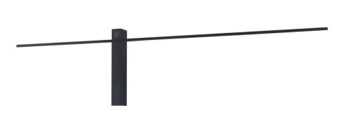 Czarny, smukły kinkiet ściemnialni z włącznikiem dotykowym LED 10W SABRE W0283 MAXLIGHT