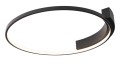 Czarna lampa sufitowa, okrągła obręcz, LED 25W LED 40cm VELVET C0198 MAXLIGHT
