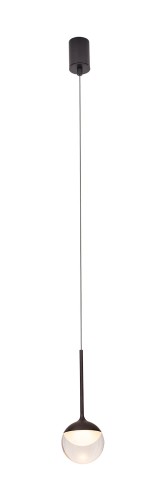 Lampa wisząca czarna minimalistyczna IP44 6W LED do salonu ZOOM P0416 MAXLIGHT