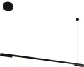 Czarna podłużna lampa wisząca liniowa ściemnialna LED 16W nad stół ORGANIC P0354D MAXLIGHT