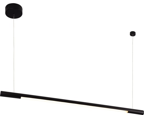 Czarna podłużna lampa wisząca liniowa ściemnialna LED 16W nad stół ORGANIC P0354D MAXLIGHT