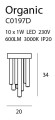 Lampa sufitowa z rurkami różnej długości kolor złoty 10x1W LED ORGANIC C0197D MAXLIGHT