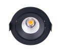 Oczko wpuszczane czarne uchylne okrągłe IP65 12W LED 9cm CYKLOP H0095 MAXLIGHT