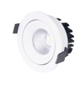 Oczko wpuszczane białe uchylne okrągłe IP65 12W LED 9cm CYKLOP H0094 MAXLIGHT