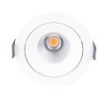 Oczko wpuszczane białe uchylne okrągłe IP65 12W LED 9cm CYKLOP H0094 MAXLIGHT