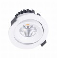 Oczko wpuszczane białe uchylne okrągłe IP65 12W LED 9cm CYKLOP H0094 MAXLIGHT