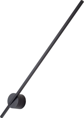 Czarny, smukły kinkiet, obracany regulowany, LED 8,4W do salonu SPIDER W0267 MAXLIGHT