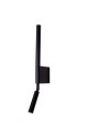Czarny, regulowany kinkiet spot 2x1W LED barwa ciepła do sypialni W0339 Maxlight