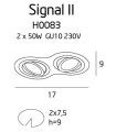 Maxlight Signal II H0083 Oprawa Podtynkowa Biała