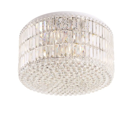 Lampa sufitowa ze szklanymi kryształkami 80x35 cm glamour PUCCINI C0129 MAXLIGHT