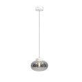 Lampa wisząca ze szklanym kloszem i czarnym marmurem 1xE27 MOONSTONE P0517 MAXLIGHT
