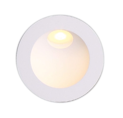 Oprawa schodowa okrągła biała IP54 Time 2W LED H0074 Maxlight