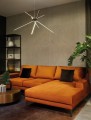 Lampa wisząca biała z liniowymi kloszami LED 33W do sypialni 3000K SPIDER P0270 MAXLIGHT