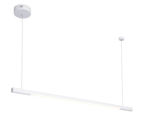 Biała lampa wisząca pozioma liniowa, podłużna szerokość 100cm, 16W ORGANIC P0357 MAXLIGHT