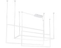Nowoczesna biała lampa wisząca o geometrycznym kształcie 26,6W LED GEOMETRIC P0272 MAXLIGHT