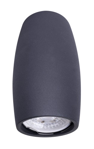 Czarna lampa sufitowa tubka o nietypowym kształcie 1xGU10 LOVE C0159 MAXLIGHT