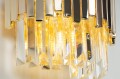 Kinkiet glamour złoty ze szklanymi kryształkami soplami do salonu TREND W0251 MAXLIGHT