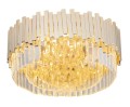 Okrągła lampa sufitowa złota ze szklanymi kryształkami 8xE14 TREND C0165 MAXLIGHT