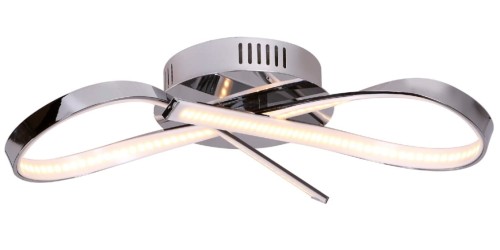 Lampa sufitowa kolor chrom, wstążka LED 14W nowoczesna do sypialni C0099 MAXLIGHT