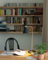 Lampa stołowa czarno-złota nowoczesna do gabinetu 2x5W LED CORNET T0039 MAXLIGHT