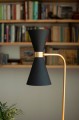 Lampa stołowa czarno-złota nowoczesna do gabinetu 2x5W LED CORNET T0039 MAXLIGHT