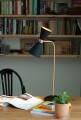 Lampa stołowa czarno-złota nowoczesna do gabinetu 2x5W LED CORNET T0039 MAXLIGHT