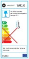 Kinkiet HUGO o opływowym kształcie do salonu 5W LED kolor czarny W0053 MAXLIGHT