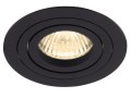 Oprawa podtynkowa czarna uchylna okrągłe oczko 1xGU10 SIGNAL H0086 MAXLIGHT