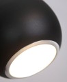Lampa wisząca czarna z kloszem w kształcie kropli 1xE27 do salonu DROP P0233 MAXLIGHT