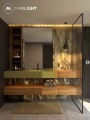 Lampa wisząca czarna z kloszem w kształcie kropli 1xE27 do salonu DROP P0233 MAXLIGHT